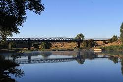 Dalgety Bridge reflected
